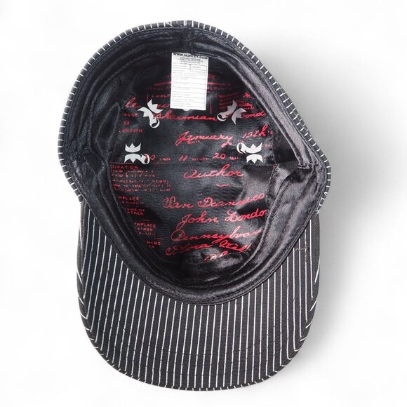 Hurley Gahtenh Vintage 06 Conductor Utility Hickory Stripe Pinstripe Fitted Hat - Picture 5 of 8